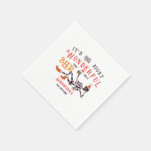 Kerstmis Juli Skelet Zomer Ween Bier Verjaardag Servet (Hoek)