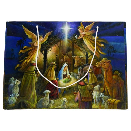 kerstmis jumbo Gift Bag Groot Cadeauzakje (Voorkant)