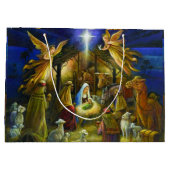 kerstmis jumbo Gift Bag Groot Cadeauzakje (Achterkant)