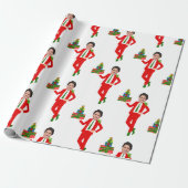 kerstmis justin trudeau cadeaupapier (Uitgerold)