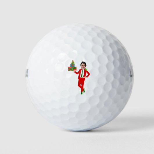 kerstmis justin trudeau golfballen (Voorkant)