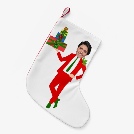 kerstmis justin trudeau kleine kerstsok (Voorkant (Hangend))