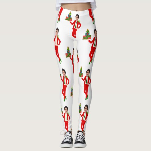 kerstmis justin trudeau leggings (Voorkant)