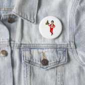 kerstmis justin trudeau ronde button 5,7 cm (In situ)