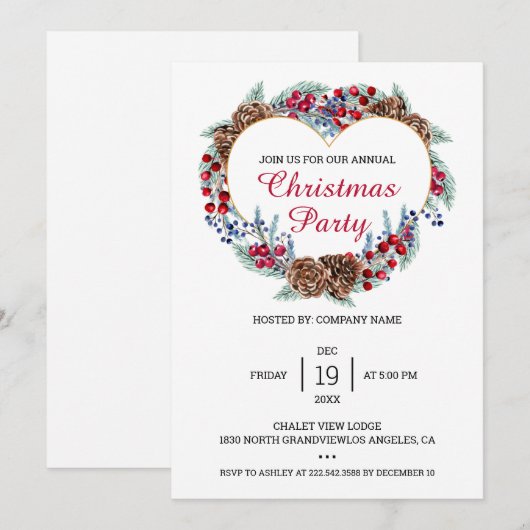 Kerstmis Kaart (Voorkant / Achterkant)