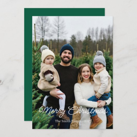 Kerstmis kaart (Voorkant / Achterkant)