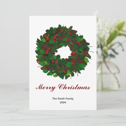 Kerstmis Kaart (Staand voorkant)