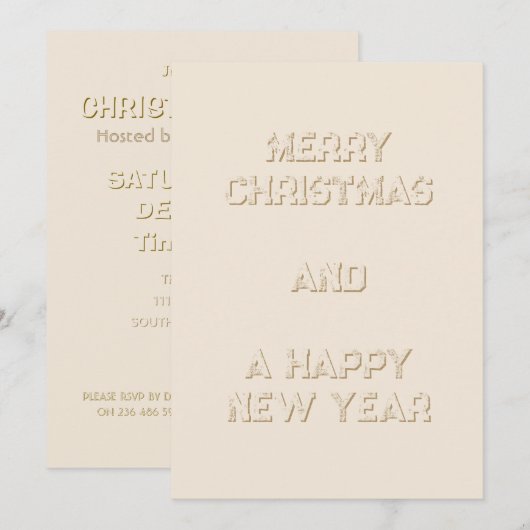 Kerstmis  kaart (Voorkant / Achterkant)