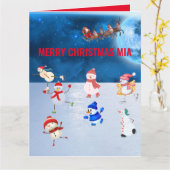 Kerstmis Kaart (Gele Bloem)