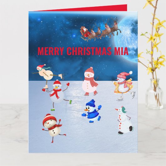 Kerstmis Kaart (Gele Bloem)