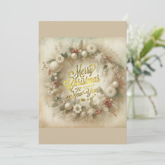 Kerstmis Kaart (Staand voorkant)