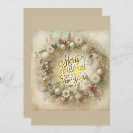 Kerstmis Kaart (Voorkant / Achterkant)