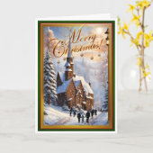 kerstmis kaart (Gele Bloem)