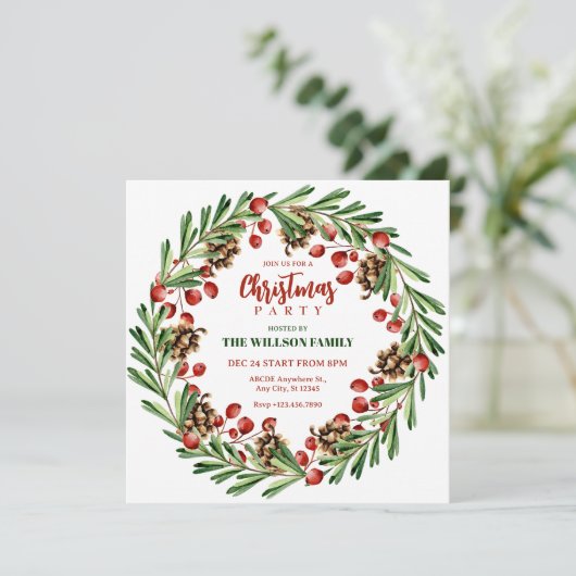 Kerstmis Kaart (Staand voorkant)