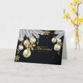 Kerstmis Kaart (Gele Bloem)