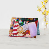 Kerstmis Kaart (Gele Bloem)