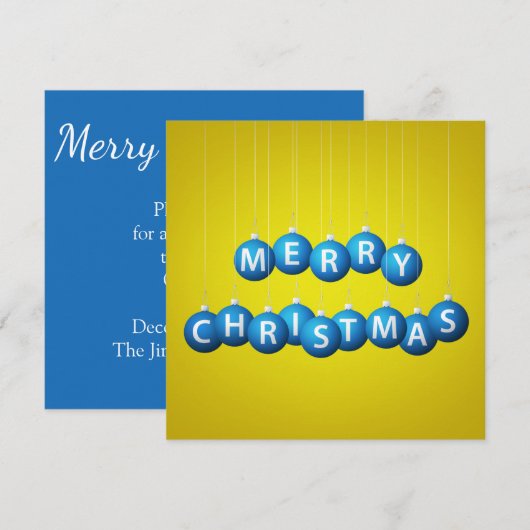 Kerstmis Kaart (Voorkant / Achterkant)