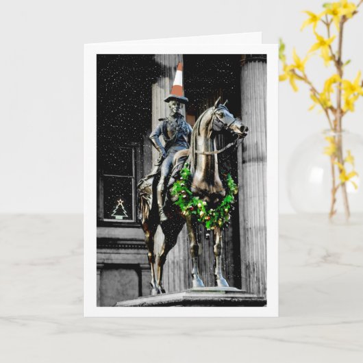 Kerstmis Kaart (Gele Bloem)