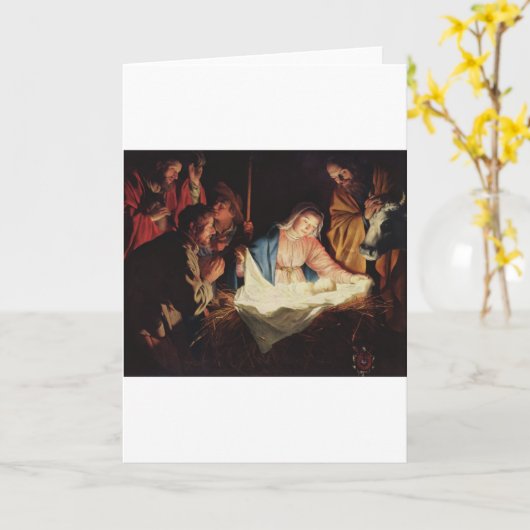 Kerstmis Kaart (Gele Bloem)