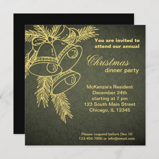 Kerstmis Kaart (Voorkant / Achterkant)