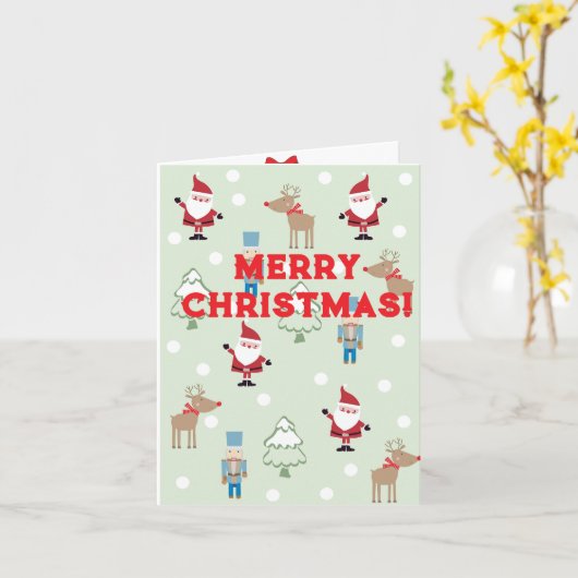 Kerstmis Kaart (Gele Bloem)