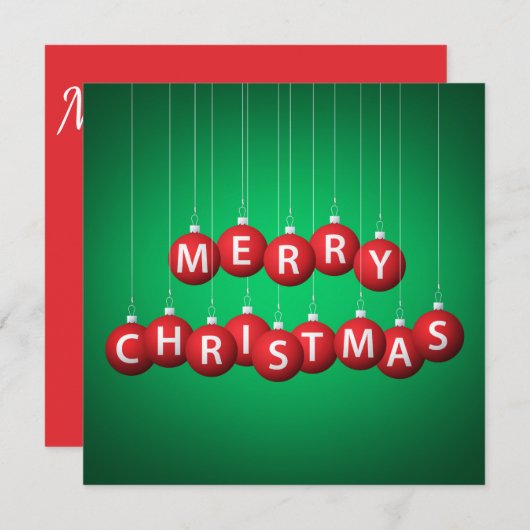 Kerstmis Kaart (Voorkant / Achterkant)