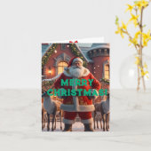 Kerstmis Kaart (Gele Bloem)