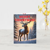 Kerstmis Kaart (Gele Bloem)