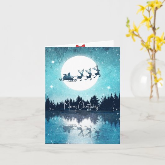 Kerstmis Kaart (Gele Bloem)