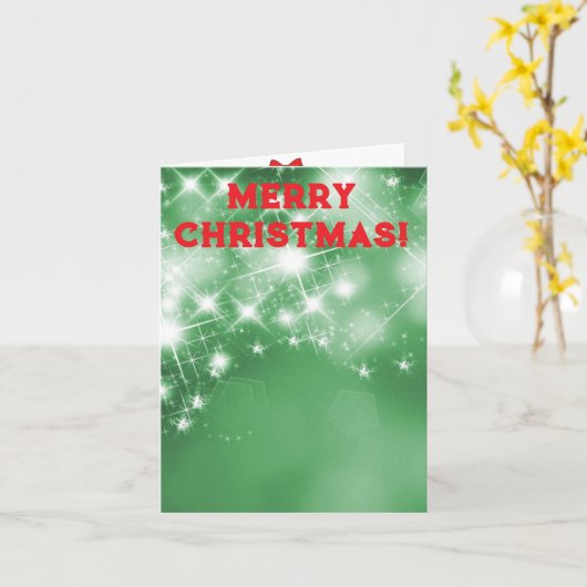 Kerstmis Kaart (Gele Bloem)