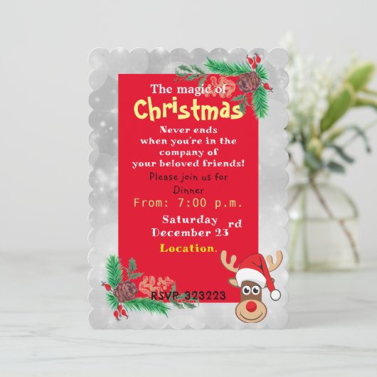 Kerstmis Kaart (Staand voorkant)