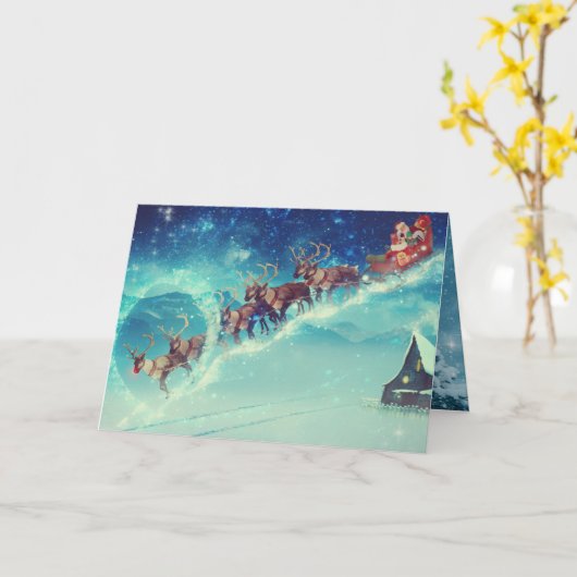 Kerstmis Kaart (Gele Bloem)