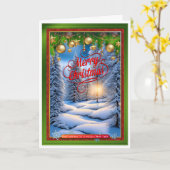 Kerstmis Kaart (Gele Bloem)