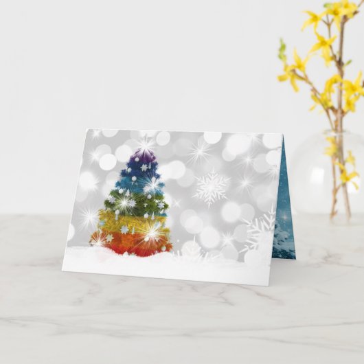 Kerstmis Kaart (Gele Bloem)