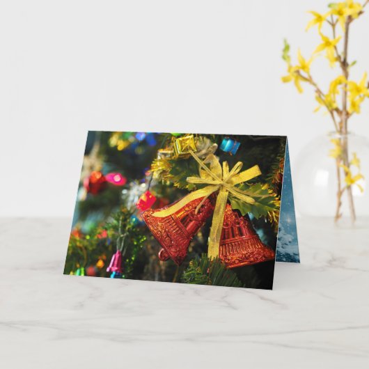 Kerstmis Kaart (Gele Bloem)