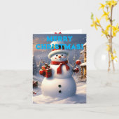 Kerstmis Kaart (Gele Bloem)