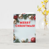 Kerstmis Kaart (Gele Bloem)