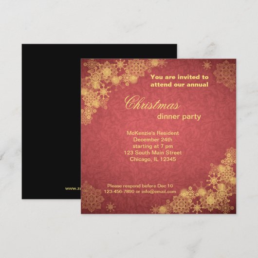 Kerstmis Kaart (Voorkant / Achterkant)