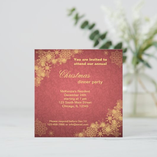 Kerstmis Kaart (Staand voorkant)