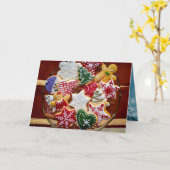 Kerstmis Kaart (Gele Bloem)