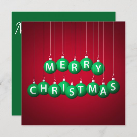 Kerstmis Kaart (Voorkant / Achterkant)