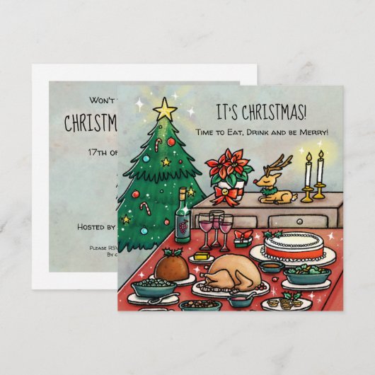 Kerstmis Kaart (Voorkant / Achterkant)