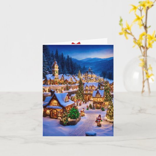 Kerstmis Kaart (Gele Bloem)