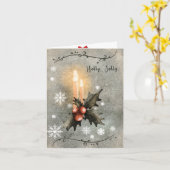 Kerstmis Kaart (Gele Bloem)