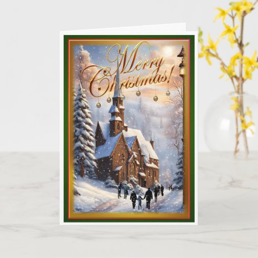 kerstmis kaart (Gele Bloem)