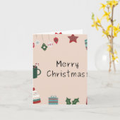 Kerstmis Kaart (Gele Bloem)