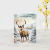 Kerstmis Kaart (Gele Bloem)