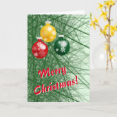 Kerstmis Kaart (Gele Bloem)