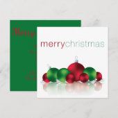 Kerstmis Kaart (Voorkant / Achterkant)