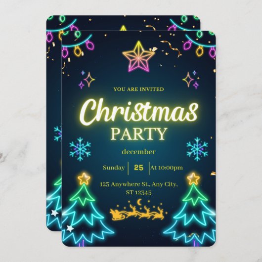 Kerstmis Kaart (Voorkant / Achterkant)